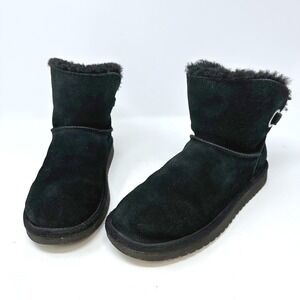 Koolaburra by‎ Ugg Remley Short Black Suede Bootie Size 7